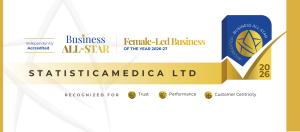 Business All-Star Female-Led Business of the Year 2026-27 accreditation badge for StatisticaMedica Ltd